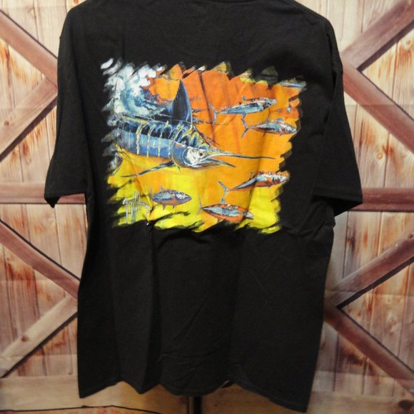 Guy Harvey Other - Guy Harvey Colorful Sailfish pocket T~EUC~Fishing~Artist~